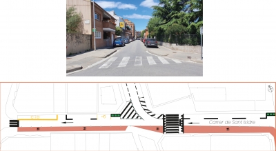 Estat actual i actuacions previstes al carrer de Sant Isidre