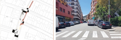 Estat actual i actuacions previstes al carrer de Palau d'Ametlla