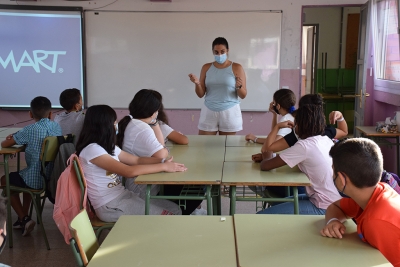 Una de les classes de l'Escola Marinada.