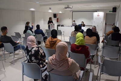 Un moment de l'entrega de diplomes del curs.