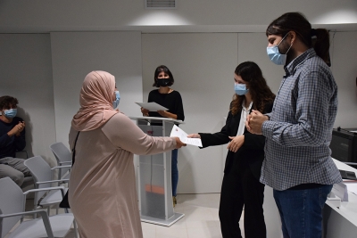 Un moment de l'entrega de diplomes del curs.