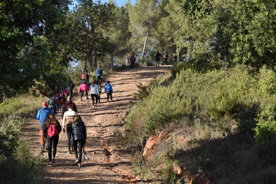 La Marxa Popular, al seu pas per les muntanyes del Parc de la Serralada Litoral.