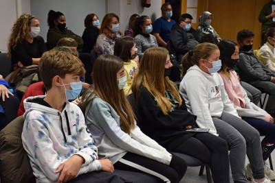 Alguns dels nens i les nenes que participen en el Consell d'Infants de Montornès.