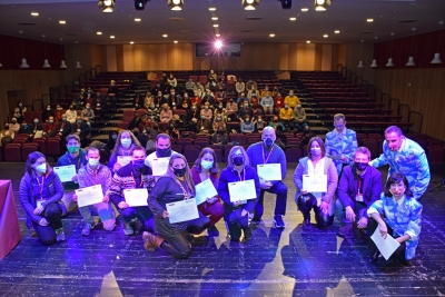 Representants d'entitats en el lliurament de guardons de la 2a edició dels premis.