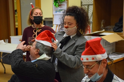 Animació teatral al dinar de Nadal.