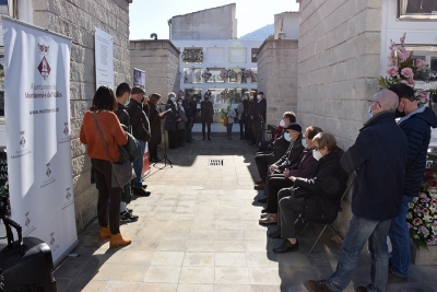 Un moment de l'acte de commemoració del Dia Internacional en Memòria de les Víctimes de l’Holocaust.