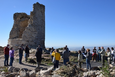 Visita institucional a les darreres obres al Castell de Sant Miquel.