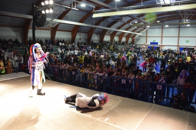 El Rei Carnestoltes abans de l'inici del lliurament de premis al Sorralet.