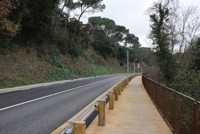 Nou itinerari de vianants entre el nucli urbà i el barri de Can Bosquerons.