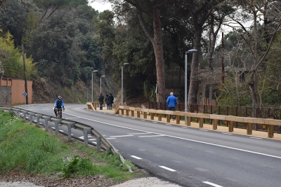 Nou itinerari de vianants entre el nucli urbà i el barri de Can Bosquerons.