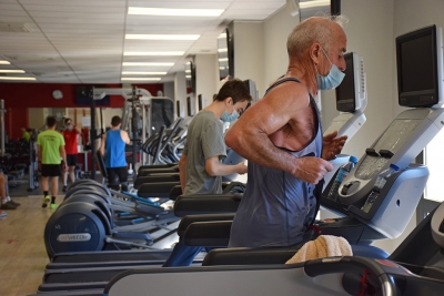 Persones usuàries a la sala de fitness