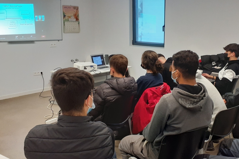 Jornada d'orientació acadèmica al Centre Juvenil Sputnik, en el marc de la Fira Guia't.