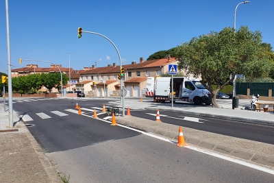 Cruïlla de la BV-5001 i el carrer de Can Parera (Imatge incorporada 09/05/2022)