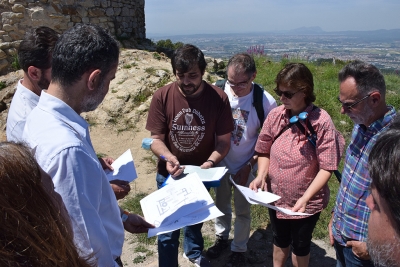 Visita institucional al Castell de Sant Miquel.