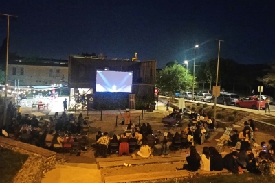 Projecció de la gala d'Eurovision. (imatge: Joventut Montornès)