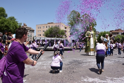 Tancament de la 26a Trobada de Gegants del Vallès, amb l'Angeleta com a Pubilla del Vallès 2022.