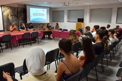 Un moment de l'acte d'entrega dels diplomes.