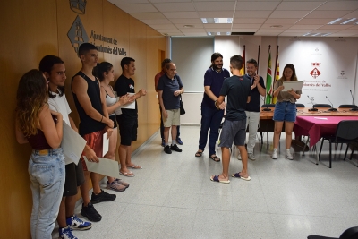 Un moment de l'acte d'entrega dels diplomes.