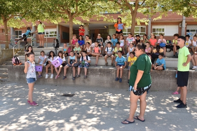 Activitats relacionades amb el joc Jumanji, al Casal de Vacances de l'itinerari de lleure.