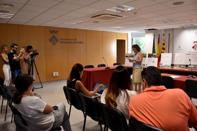 Un moment de l'acte públic ons s'ha donat a conèixer el guanyador del concurs