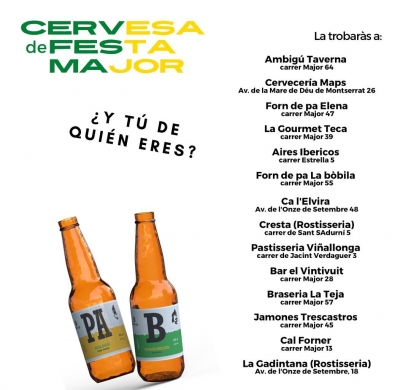 Punts de venda de la cervesa de la Festa Major 2022.