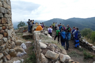 Pujada al castell de Sant Miquel dins de les Jornades Europees de Patrimoni (JEP) 2022. (imatge: Josep Flores)