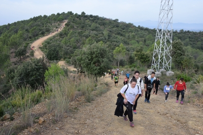 Un moment del recorregut de la Marxa Popular.