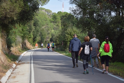 Un moment del recorregut de la Marxa Popular.