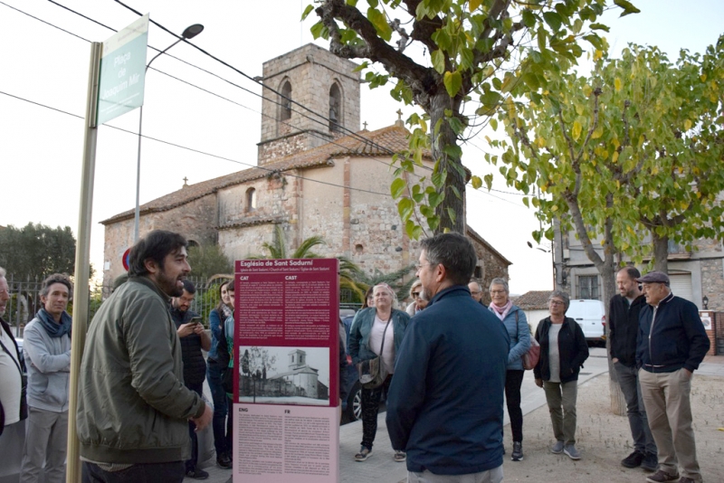 El punt d'inici del recorregut va ser a la plaça de Joaquim Mir.