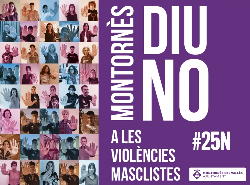 Imatge de la campanya "Montornès diu NO a la violència masclista"