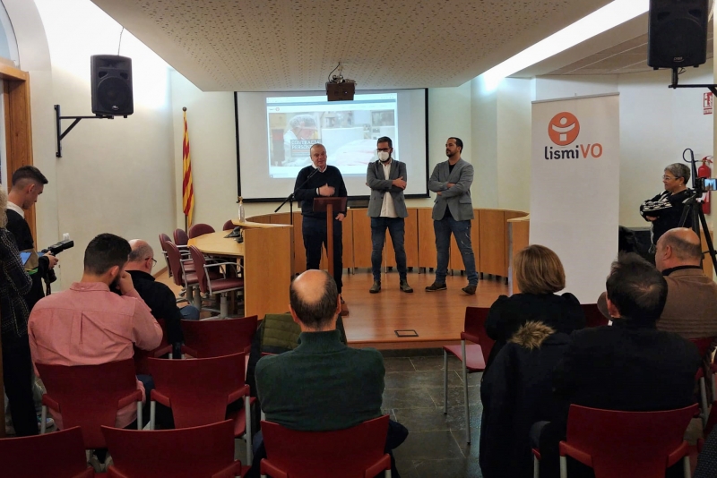 Un moment de l'acte de lliurament dels presmis Lismivo 2021. (imatge: Consell Comarcal del Vallès Oriental)