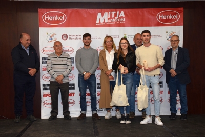 Sergio Pérez i Sara Fernández, millors atletes locals de la Cursa dels 6 km d'enguany.