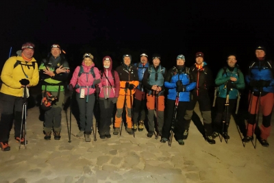Membres de l'Associació Excursionista Lleure Montornès a la serralada de l'Atles. (imatge: AE Lleure Montornès)