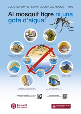 Consells per evitar la propagació del mosquit tigre.