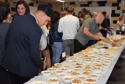 Aperitiu final a càrrec de l'alumnat del mòdul d’hoteleria, cuina i serveis de restauració.