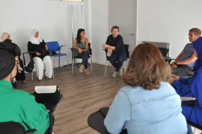Un moment de l'acte d'entrega de certificats del Mòdul C.