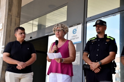 L'alcaldessa accidental, Mercè Jiménez, ha adreçat unes paraules a les persones assistents