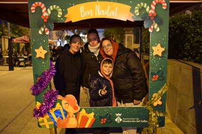 Photocall de Nadal al carrer Major.