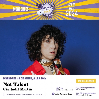 Cartell de l'espectacle "Not Talent".