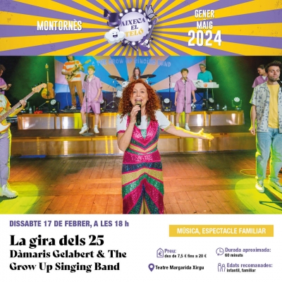 Cartell del concert amb Dàmaris Gelabert.