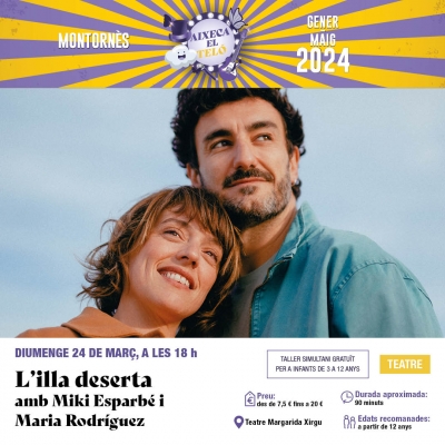 Cartell de l'espectacle "L'illa deserta".