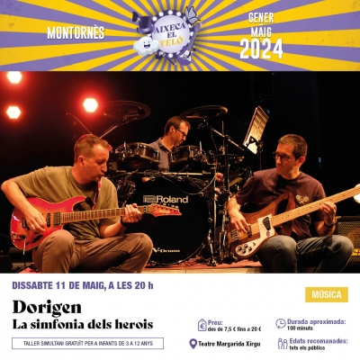 Cartell del concert amb DORIGEN.