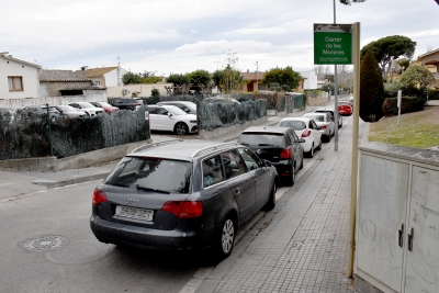 Entrada al carrer de les Moreres.