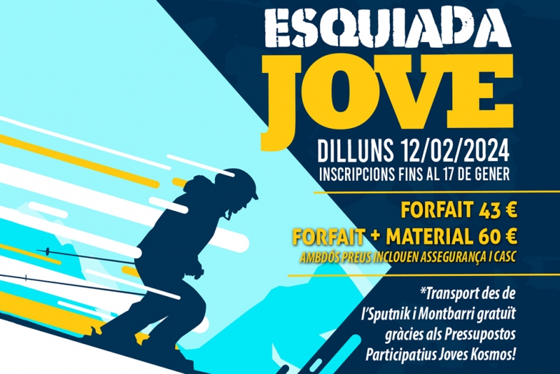 Imatge de promoció de l'Esquiada Jove 2024