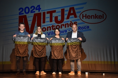 D'esquerra a dreta: José A. Montero (alcalde de Montornès), Roser Colomé (alcaldessa de Vilanova), Marta Pujol (alcaldessa de La Roca) i Pere Rodríguez (alcalde de Montmeló).