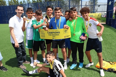L'equip masculí de Badia del Vallès, guanyador de la fase regional. (imatge: Ester Molina)