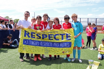 L'equip masculí de Cerdanyola, premi al respecte. (imatge: Ester Molina)