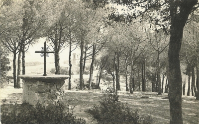 El Pedró cap els anys 40 del s.XX. Postal d'edicions Gurri. Autor: Josep Vallmitjana. Col·lecció de Josep Saborit.