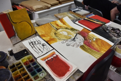 Treballs de l'artista Pere Salinas.