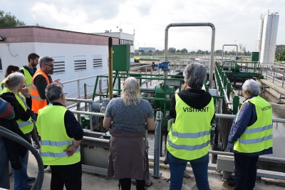 Visites a la depuradora i a l'Urban River Lab.